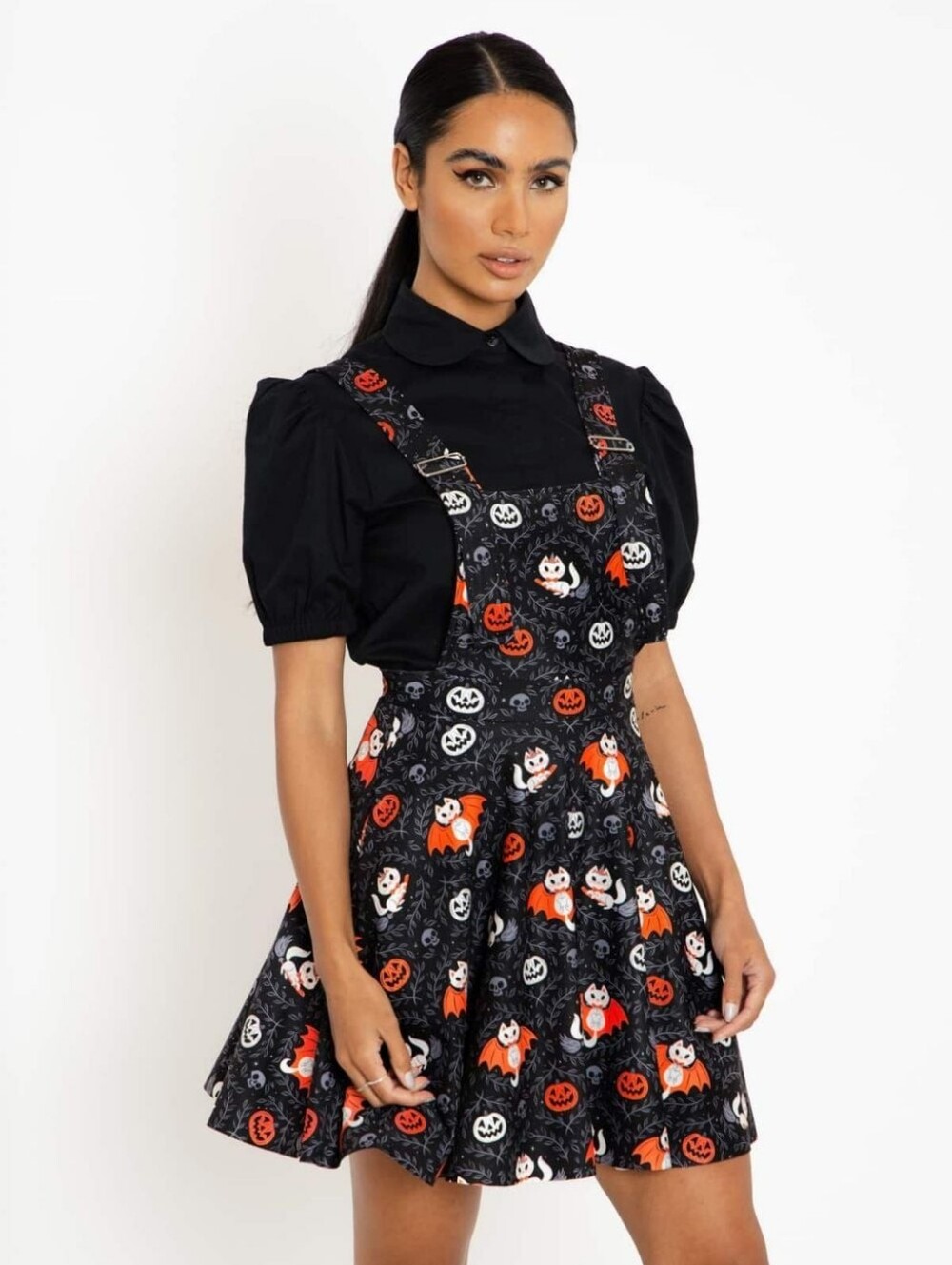 BlackMik Feline Spooky Apron Dress